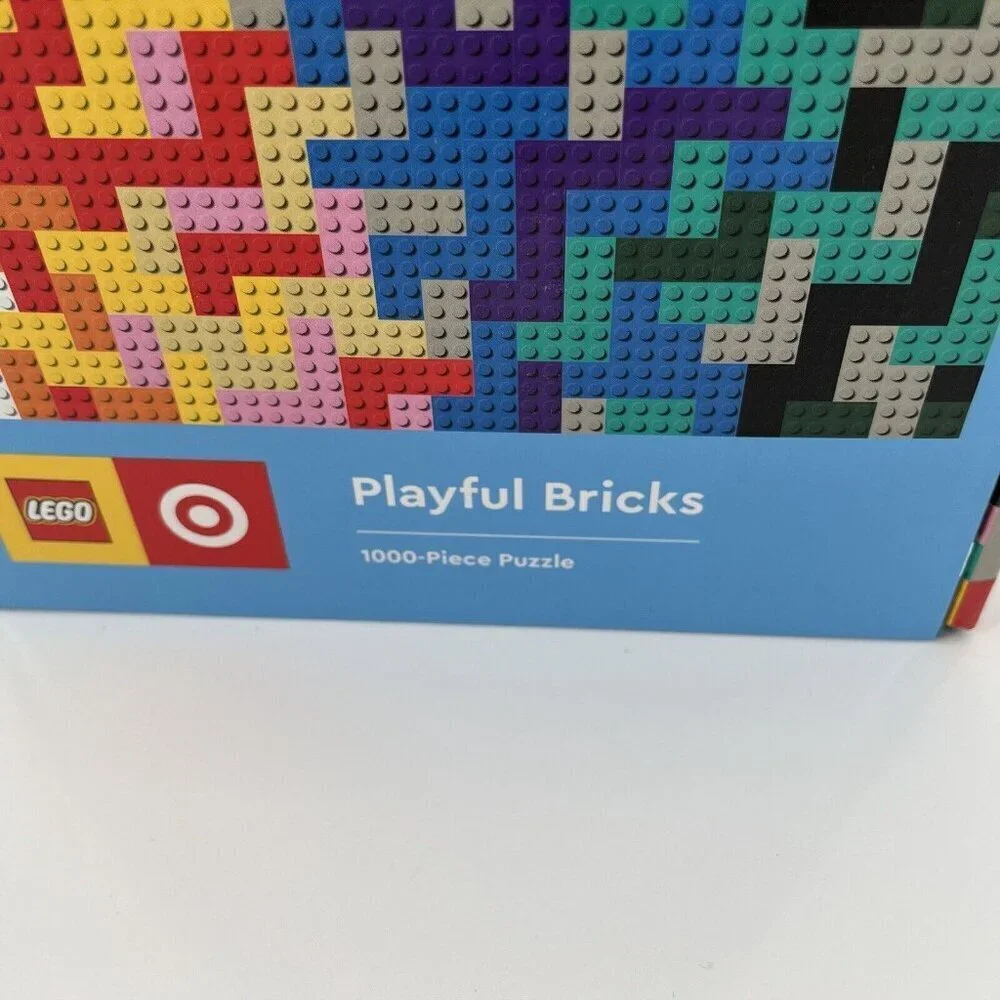 NEW LEGO x TARGET 1000 Piece Puzzle Playful Bricks Colorful Homeschool